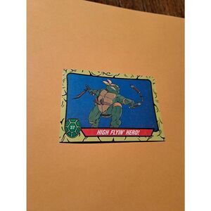 1989 Topps TMNT High Flyin Hero Trading Card 37 Teenage Mutant Ninja Turtles